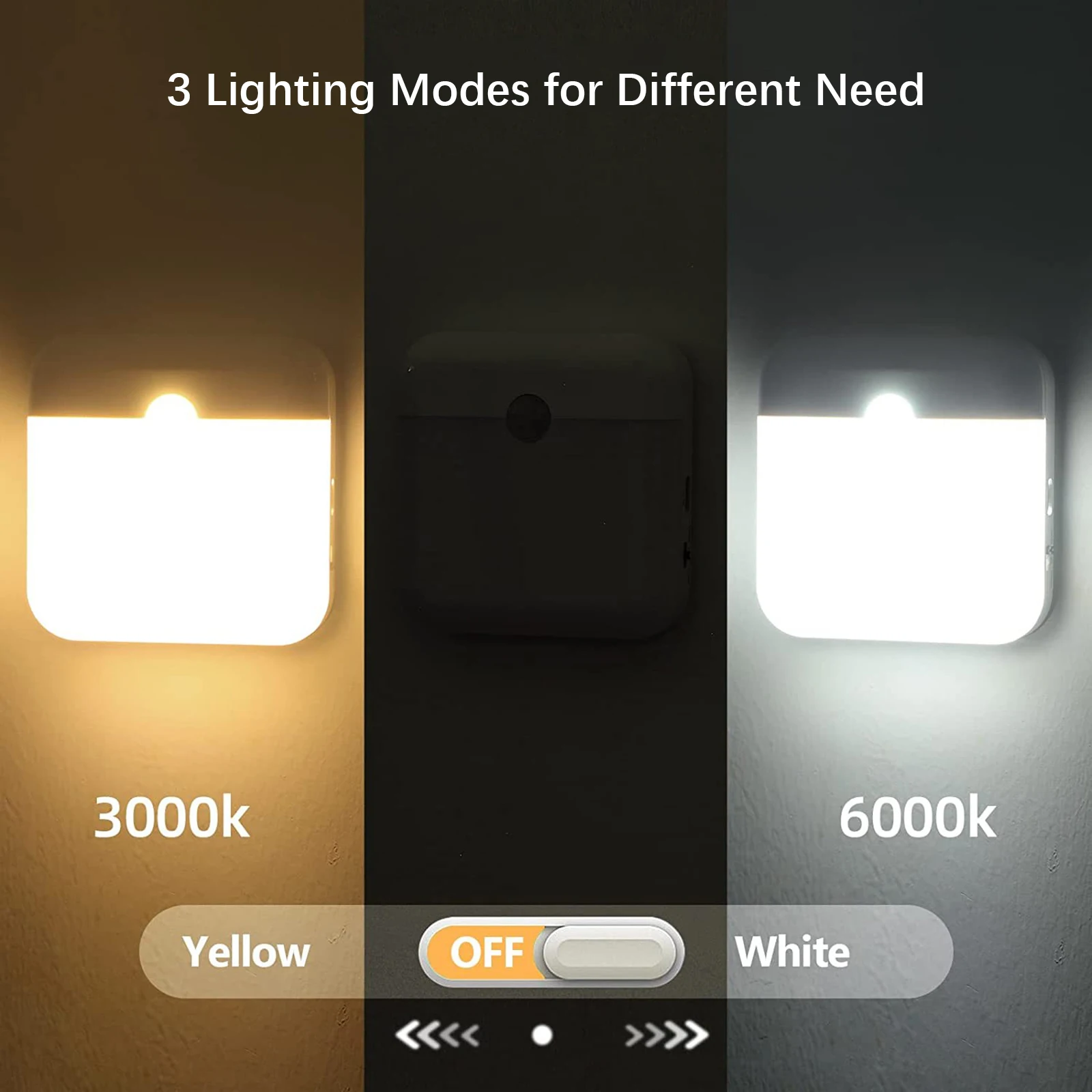 LED Wireless Night Light, Human Motion Sensor Lantern Rechargeable Wall Lamp, for Camping Summer Stairs Closet Kitchen Toilet - Image 4