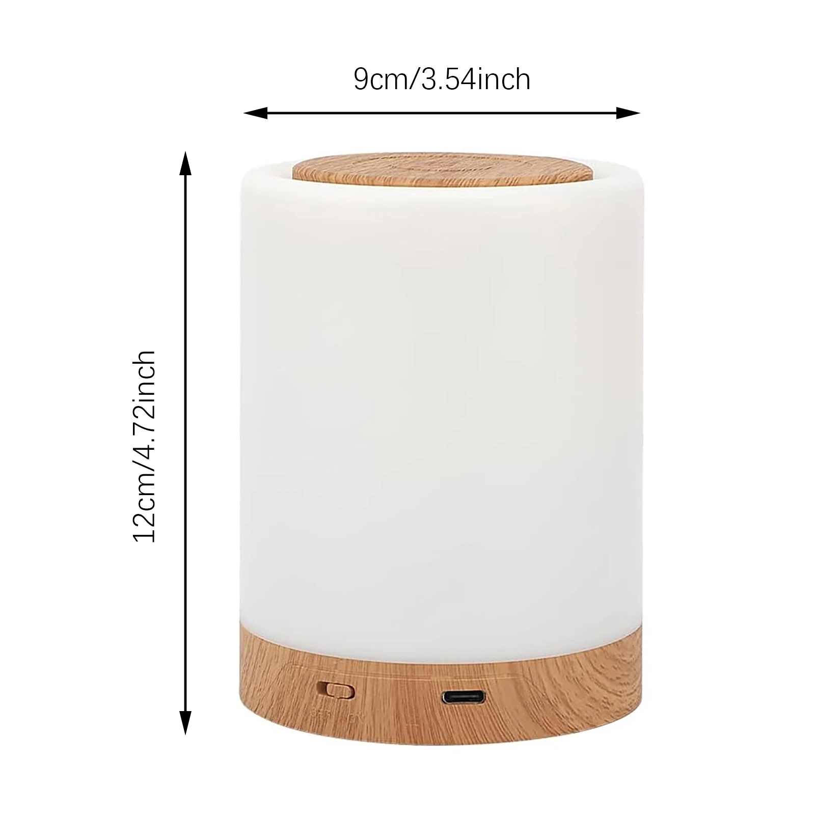 Smart LED Night Light, Portable Touch Control Table Lamp, USB Rechargeable RGB Changing room decor for Kids Bedroom Camping Deco - Image 2