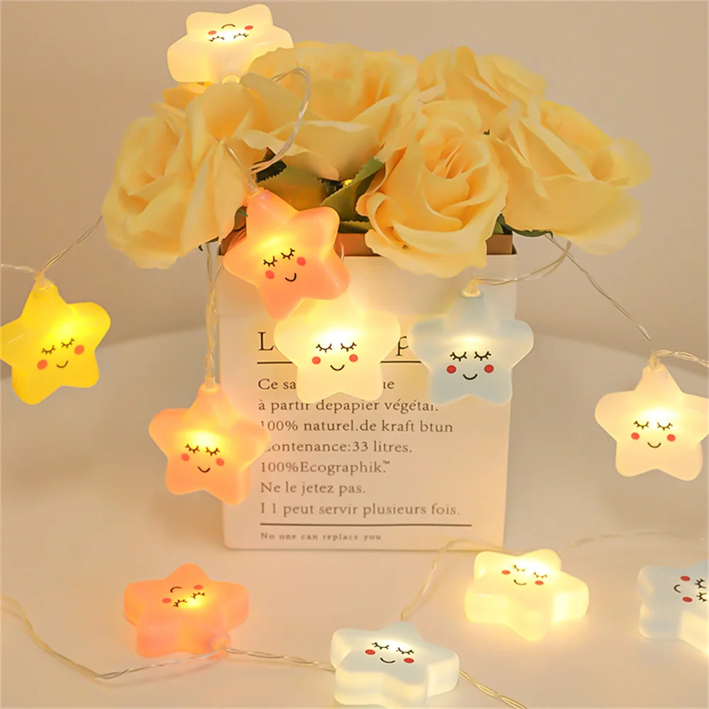 20LEDs Cloud/Star Light String,10Ft USB Waterproof Night Lights Atmosphere Lighting for Camping Birthday Party Summer Home Decor - Image 5