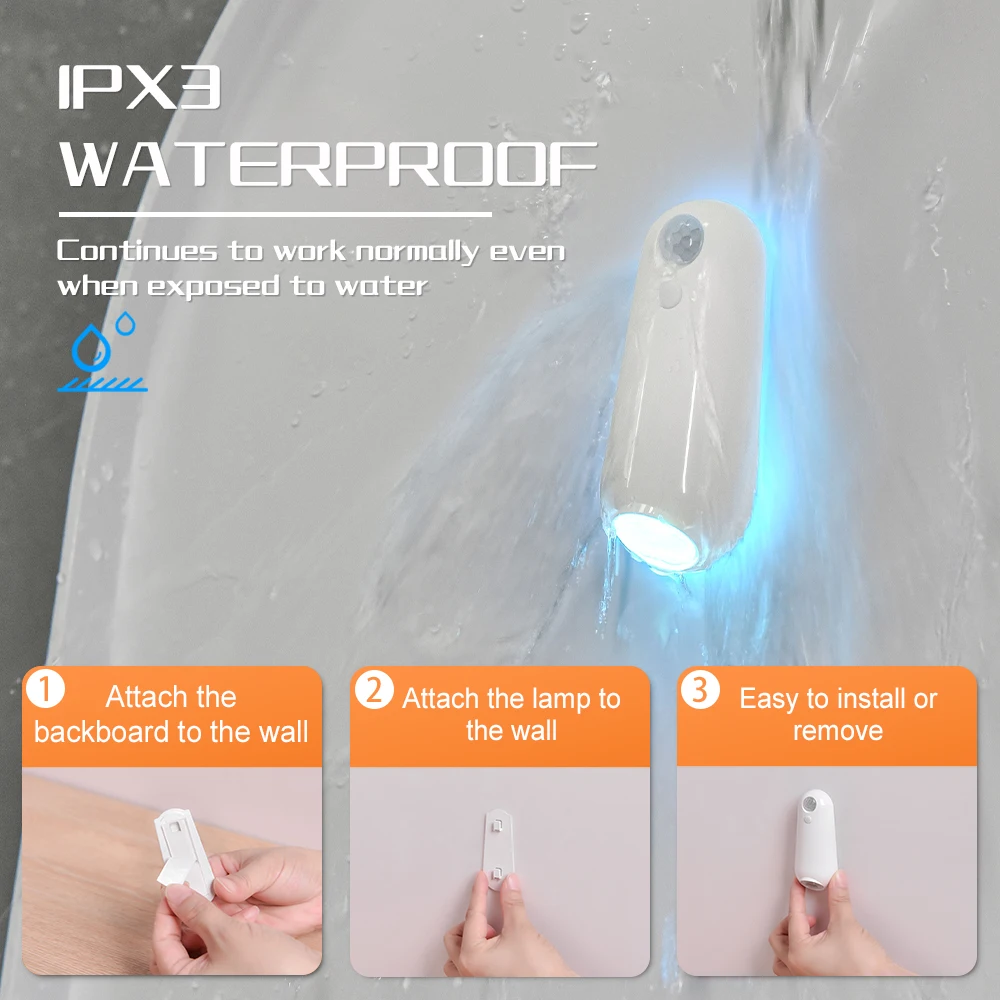 Smart Toliet Night Light, 7Color Changing Motion Sensor Lamp, Gradient RGB Led Toilet Lights, for Washroom, Commode, Night - Image 4