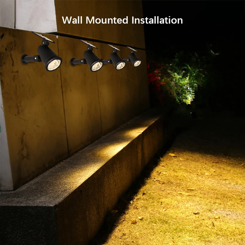 9LEDs Solar Spotlights, Outdoor Light Control, Waterproof Floor Mounted Lawn Lamp,for Landscape,Courtyard,Garden,Tree Decoration - Image 2
